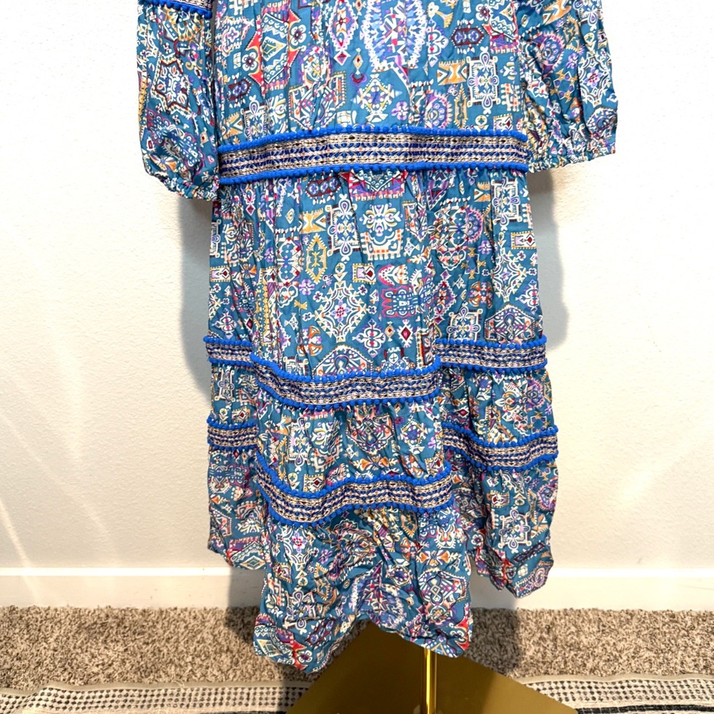 Luna Llena XL Paisley Long Sleeve Dress - Picture 3 of 7